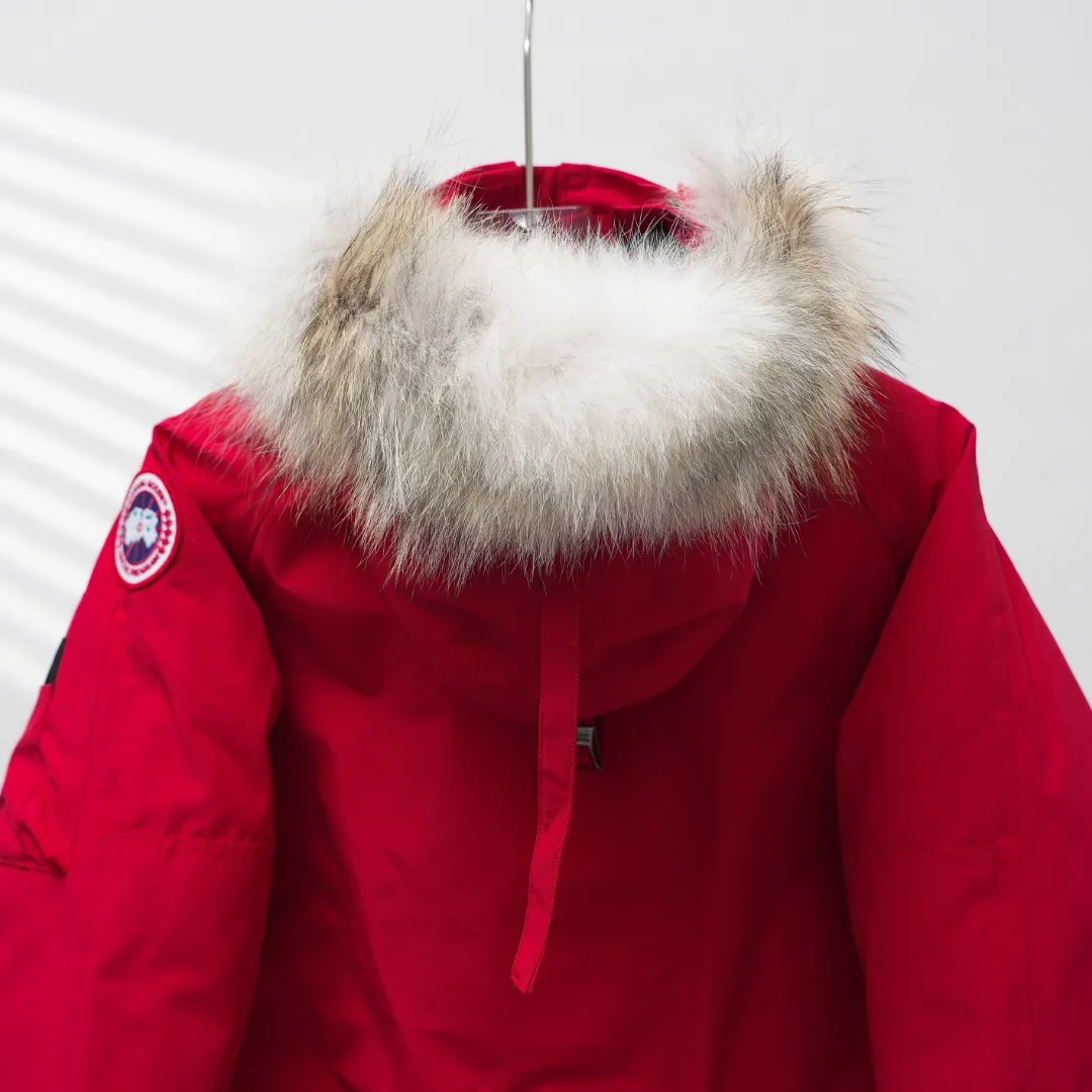 P720 CANADA GOOSE丨Canada Goose 01 Pilot Hooded Down Jacket Color: Chinese Red Size: XS-XXL